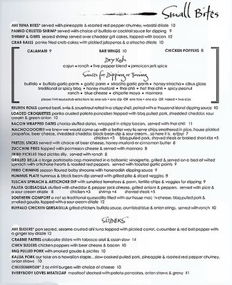 Menu photo 6 Dive Bar & Grill Pittsburgh, PA