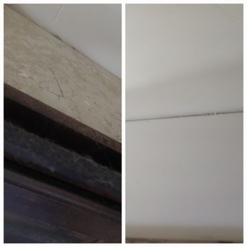 Sage Home Cleaning - Before and after, top of cabinets. - Home Cleaning Near Me