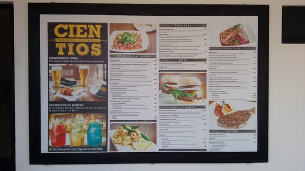 Menu photo 4 Cien Tios Guanajuato, GUA
