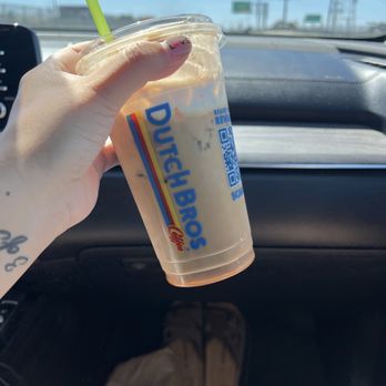 Dutch Bros Coffee - Dulche de leche iced Latte - Juice Bars & Smoothies Near Me - Antioch, California