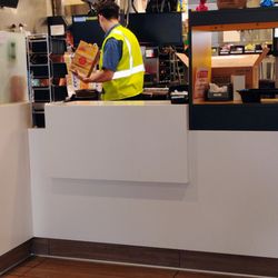 McDonald's - This kid loves to talk crap about customers. I'd fire him immediately