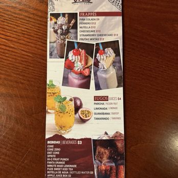 Dos Bocas Restaurant - Drink menu - Puerto Rican Near Me - Kissimmee, Florida