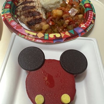 Sunshine Seasons - Mickey cheesecake - American Near Me - Lake Buena Vista, Florida
