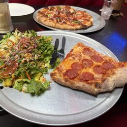 Pep slice & salad meal