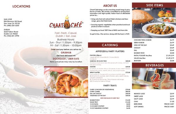 Menu photo 7 Chaat Cafe San Jose, CA Menu photo 7 Chaat Cafe San Jose, CA