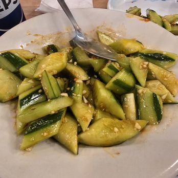 Xiaolong Dumpling - Cucumber in spicy garlic sauce. - Szechuan Near Me - Houston, Texas Xiaolong Dumpling - Cucumber in spicy garlic sauce. - Szechuan Near Me - Houston, Texas