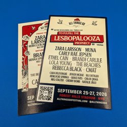 Bestype Printing - Lineup Flyers printed for All Things Go Music Festival in NYC- Forest Hills Stadium