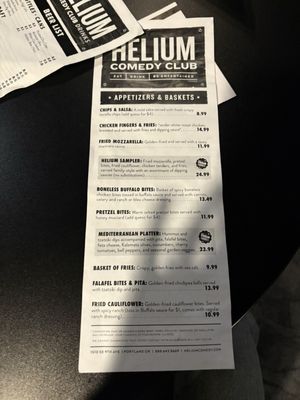 Menu photo 2 Helium Comedy Club Portland, OR Menu photo 2 Helium Comedy Club Portland, OR