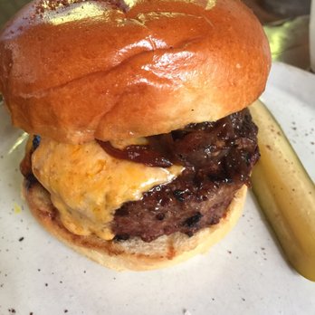 Manuela - Deer burger. Very juicy and yummy. Salty though, prepare to drink lots of water. - New American Near Me - Los Angeles, California