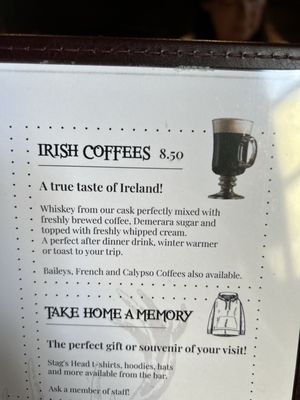Menu photo 2 The Stag's Head Dublin, D Menu photo 2 The Stag's Head Dublin, D