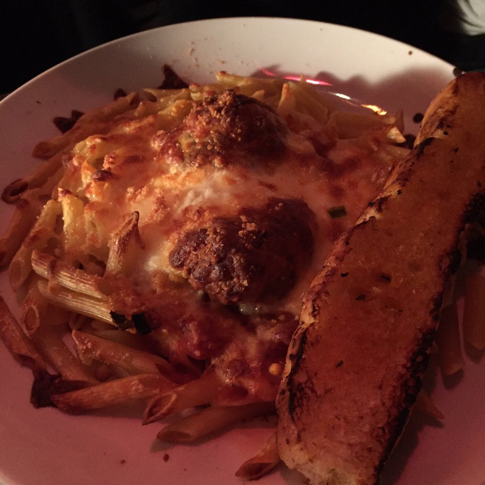 Ports Cafe - Homemade meatball and penne - New American Near Me - Geneva, New York Ports Cafe - Homemade meatball and penne - New American Near Me - Geneva, New York