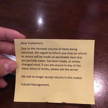 Fukuda - Ummmm not a good sign! - Japanese Near Me - The Woodlands, Texas Fukuda - Ummmm not a good sign! - Japanese Near Me - The Woodlands, Texas