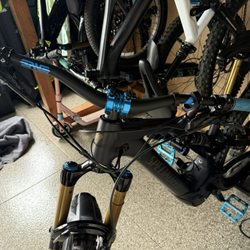 Upgraded stem, pedals, fork, handlebar and rotor brakes.
