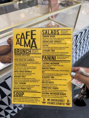 Menu photo 1 Cafe Alma San Francisco, CA