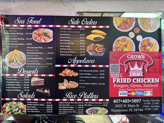 Menu photo 8 Crown Fried Chicken Kissimmee, FL