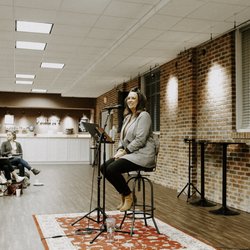 Capital Life Church - Pastor Lisa speaking at a women's event.