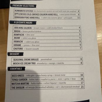 Sugo Hand Roll Bar - Menu - Sushi Bars Near Me - Seattle, Washington Sugo Hand Roll Bar - Menu - Sushi Bars Near Me - Seattle, Washington