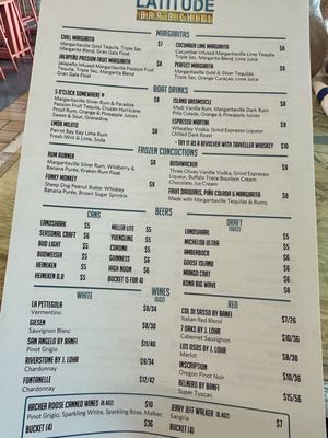 Menu photo 2 Latitude Bar & Chill Daytona Beach, FL Menu photo 2 Latitude Bar & Chill Daytona Beach, FL