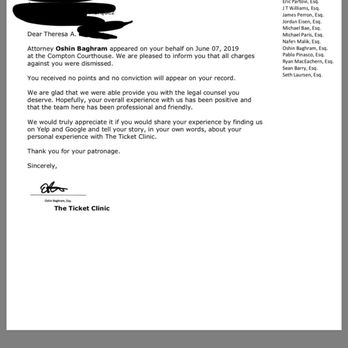 The Ticket Clinic - Tailgating ticket dismissed! - DUI Law Near Me - Huntington Park, California The Ticket Clinic - Tailgating ticket dismissed! - DUI Law Near Me - Huntington Park, California