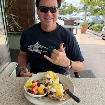 Osceola Street Cafe - My husband ate everything on his plate; Eggs Benedict with turkey and a side of fruit salad. - Breakfast & Brunch Near Me - Stuart, Florida Osceola Street Cafe - My husband ate everything on his plate; Eggs Benedict with turkey and a side of fruit salad. - Breakfast & Brunch Near Me - Stuart, Florida