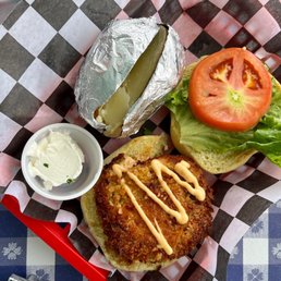 Lobster Cake Sandwich