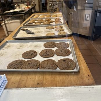 Saffron - Watching cookies being prepared in the baking area - Bakeries Near Me - Charleston, South Carolina