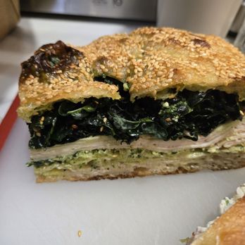 Radio Bakery - This turkey focaccio sandwich was amazing! #1 in ranking out of all the things we ate here - Bakeries Near Me - Brooklyn, New York