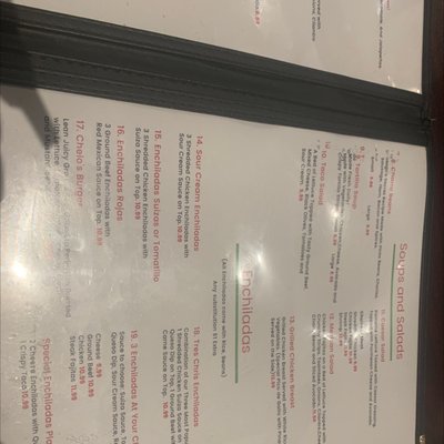 Menu photo 4 Hugo's Mexican Grill and Cantina Red Oak, TX