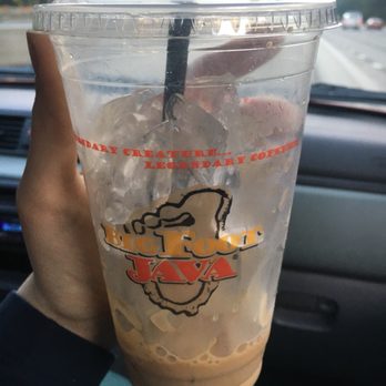 Big Foot Java - A little too much ice in those iced coffee drinks :( - Coffee & Tea Near Me - Renton, Washington Big Foot Java - A little too much ice in those iced coffee drinks :( - Coffee & Tea Near Me - Renton, Washington