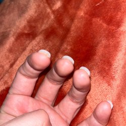 Star Nails & Spa - The thickness of product ontop of nail