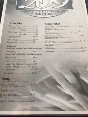 Menu photo 7 Cafe 209 Augusta, GA