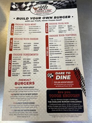Menu photo 1 Finishline Burgers & Brew Velva, ND Menu photo 1 Finishline Burgers & Brew Velva, ND