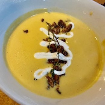 Ostra - Butternut squash soup - New American Near Me - San Antonio, Texas