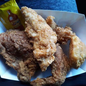 Krispy Krunchy Chicken - The lady hooked me up. Biscuit was BOMB, chicken was okay (not that Krispy and flavor was good but not like WoW), and didn't use sauce. - Chicken Wings Near Me - Riverside, California Krispy Krunchy Chicken - The lady hooked me up. Biscuit was BOMB, chicken was okay (not that Krispy and flavor was good but not like WoW), and didn't use sauce. - Chicken Wings Near Me - Riverside, California