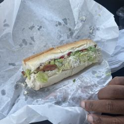 Mike's Giant Submarines - Chicken Salad & Bacon Wrap on sub