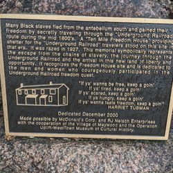Underground Railroad - Underground Railroad Memorial, Maywood