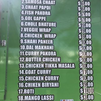 Curry on Wheels - Prices as of 4/2/2021 ‍ - Indian Near Me - Stockton, California