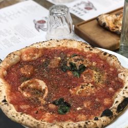 Franco Manca - Tomato, garlic and oregano pizza...