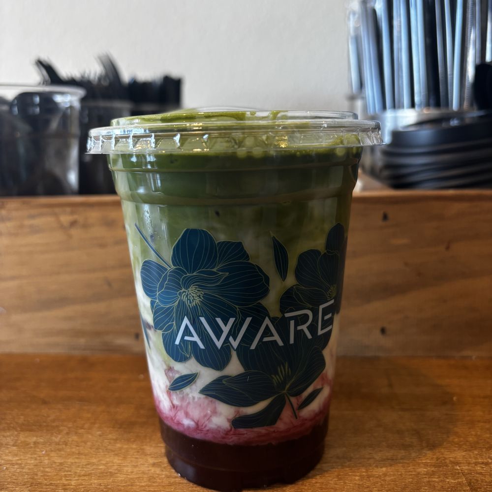 Aware Coffee - Berry Matcha Latte - Coffee & Tea Near Me - Las Vegas, Nevada