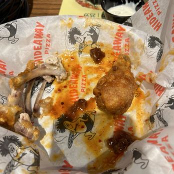 Hideaway Pizza - 1 wing left mango habanero - Italian Near Me - Norman, Oklahoma