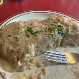 My biscuits and gravy entree.