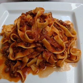 Tempio di Bacco - Genie with meat sauce. so much it is a mountain of pasta. - Italian Near Me - Rome, RM Tempio di Bacco - Genie with meat sauce. so much it is a mountain of pasta. - Italian Near Me - Rome, RM