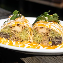 Netshed Nights - dinner at the netshed on Fridays and Saturdays during summer. Pic: 
Chicken Tinga Mission Burrito