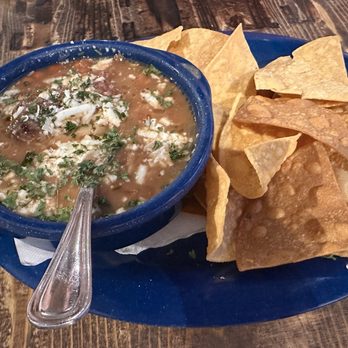 Crockett Tavern - Betty's Boraccho Bean & Brisket Soup $6.95 5.25.2025 - American Near Me - San Antonio, Texas