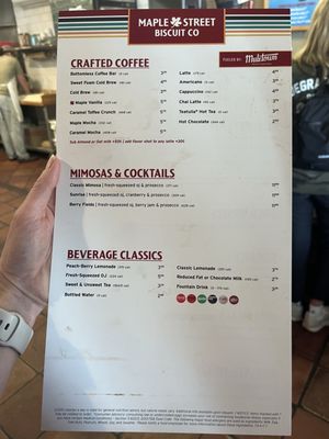 Menu photo 1 Maple Street Biscuit Company - Old City St Augustine, FL