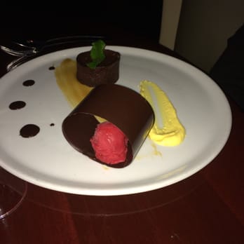 Coyote Cafe - Chocolate desert so beautiful it was a crime to destroy... Guilty as charged!! - New American Near Me - Santa Fe, New Mexico Coyote Cafe - Chocolate desert so beautiful it was a crime to destroy... Guilty as charged!! - New American Near Me - Santa Fe, New Mexico