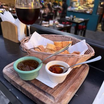 Barrio de Tango - Bread with chimichura and salsa macha - Argentine Near Me - San José del Cabo, BCS Barrio de Tango - Bread with chimichura and salsa macha - Argentine Near Me - San José del Cabo, BCS
