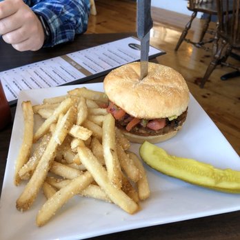 Covered Bridge Farm Table - Black bean burger - American Near Me - Campton, New Hampshire Covered Bridge Farm Table - Black bean burger - American Near Me - Campton, New Hampshire