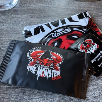The Monster Crab - Gloves, wipes and bib. - Cajun/Creole Near Me - Holtsville, New York The Monster Crab - Gloves, wipes and bib. - Cajun/Creole Near Me - Holtsville, New York