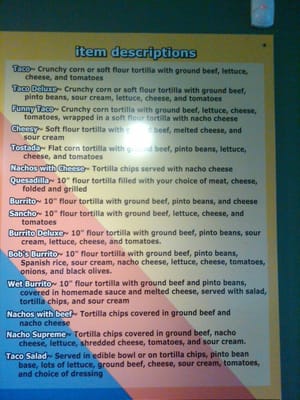 Menu photo 6 Taco Bob's Kalamazoo, MI